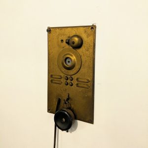 Old and broken intercom system.