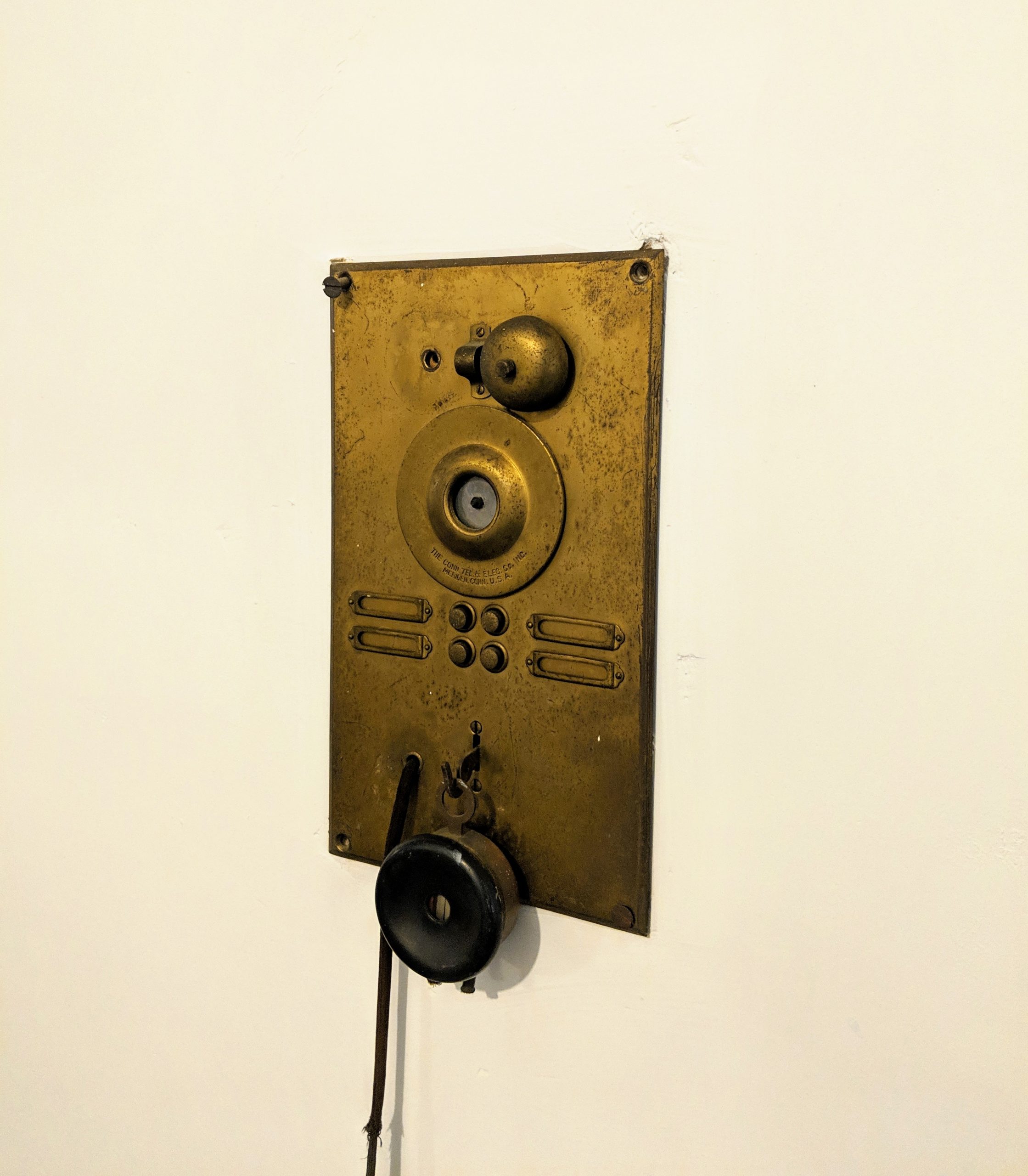 Old and broken intercom system.